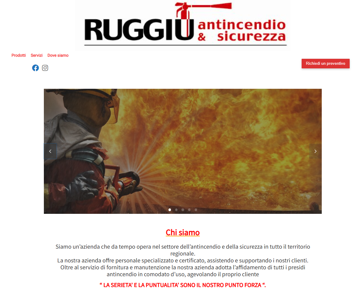 Home del precedente sito Ruggiu Antincendio
