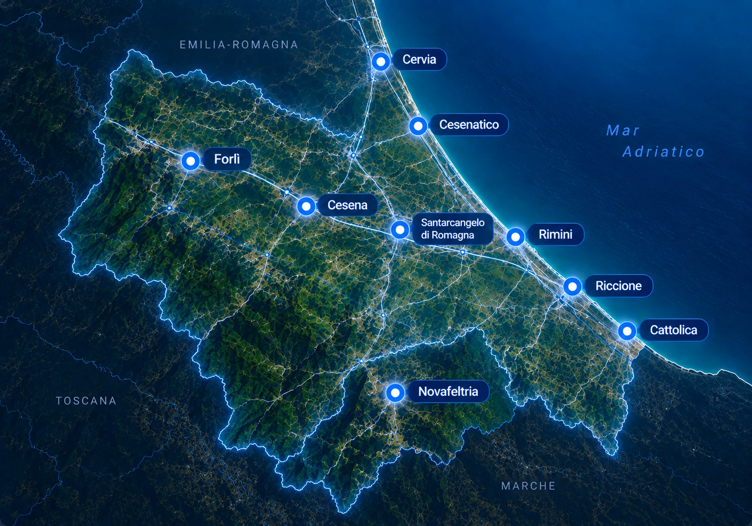 Realizzazione siti web Forlì, Cesena, Rimini, Cervia, Cesenatico, Santarcangelo di Romagna, Riccione, Cattolica e Novafeltria e tutta la Romagna