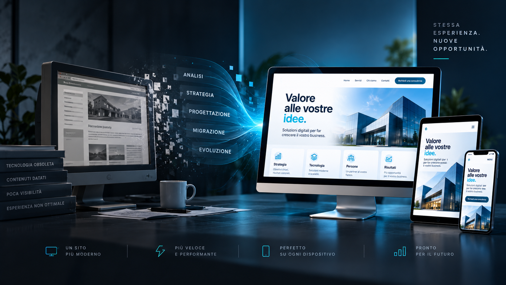 Evoluzione e rifacimento di un sito web: dal sito esistente a una nuova esperienza digitale